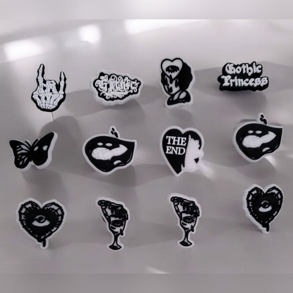 Gothic Princess Croc Charms - Picture 1 of 1